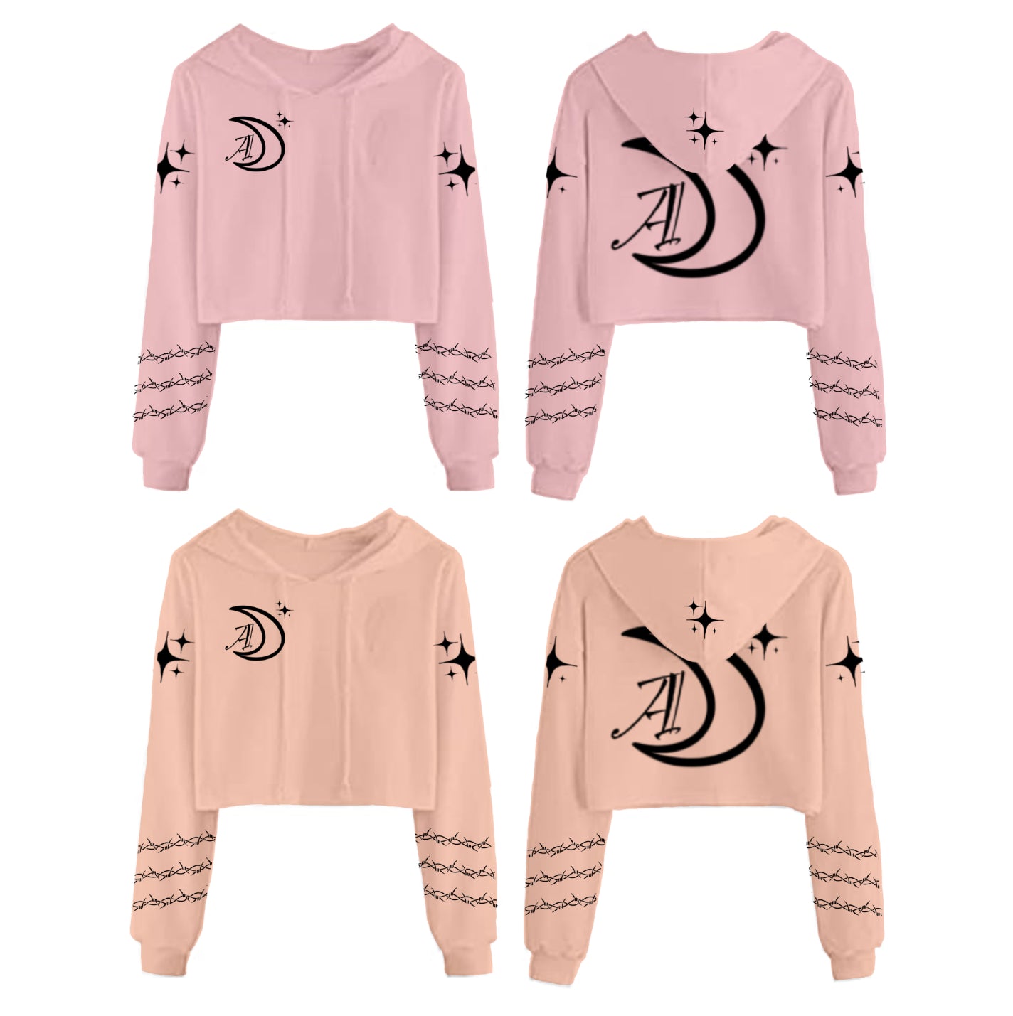 AstralDreamz V1 Cropped Hoodies